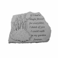 Best reviews of 🔥 Other Garden Statues Kay Berry If I Had A Single Flower Memorial Stone - Lavender Design 🔥