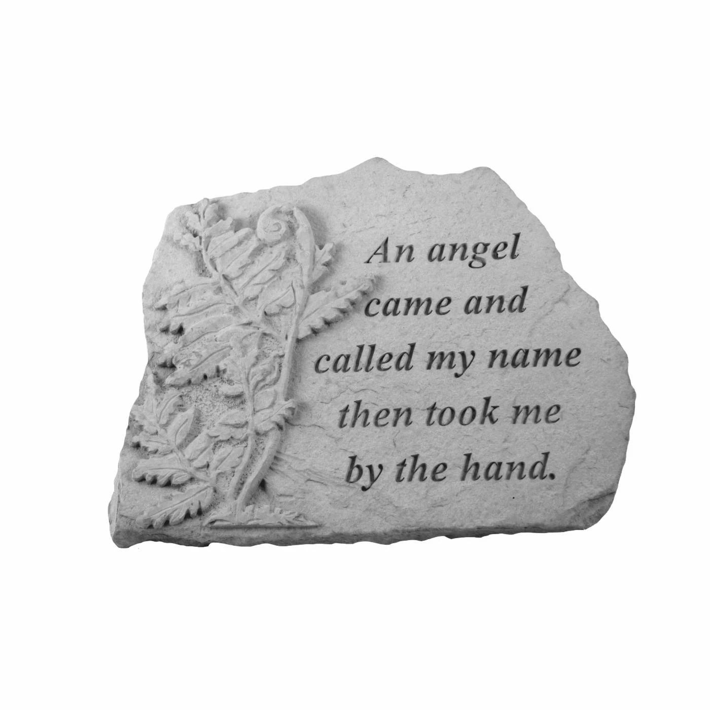 Wholesale 👍 Other Garden Statues Kay Berry An Angel Came And Called My Name Memorial Stone - Fern Design ❤️ 3 Wholesale 👍 Other Garden Statues Kay Berry An Angel Came And Called My Name Memorial Stone - Fern Design ❤️