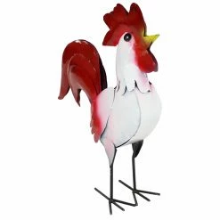 Best Pirce ๐ Sunnydaze Decor Animal Statues Sunnydaze Cluck The Steel Rooster Indoor/Outdoor Statue ๐คฉ