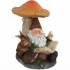 Cheapest ❤️ Garden Gnomes Sunnydaze Decor Worm Bernard With Mushroom Solar Powered Lighted Garden Gnome Statue 🔔 -Garden Statues Shop masterNETH446