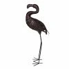 Budget 😀 Animal Statues Oakland Living 🔨 Hammer Tone Flamingo Garden Statue With Solar Light And Ground Stake ✔️ -Garden Statues Shop masterOL851