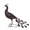 Cheap 💯 Animal Statues Oakland Living 🔨 Hammer Tone Bronze Peacock Metal Garden Statue With Solar Light And Ground Stake 🤩 -Garden Statues Shop masterOL901
