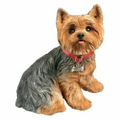 Hot Sale 🌟 Animal Statues Sandicast Life Size Yorkshire Terrier Sculpture 🛒