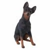 Coupon ✨ Animal Statues Sandicast Mid Size Black Miniature Pinscher Sculpture 😀