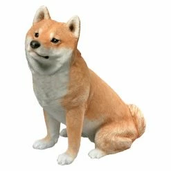 Deals 🔥 Animal Statues Sandicast Mid Size Fawn Shiba Inu Sculpture 🔔