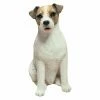 Best Sale 🎁 Animal Statues Sandicast Mid Size Brown/White Jack Russell Terrier Sculpture 🔔