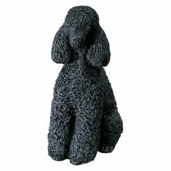 Best Pirce 🌟 Animal Statues Sandicast Mid Size Black Poodle Sculpture 😉