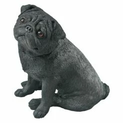 Deals 👍 Animal Statues Sandicast Mid Size Black Pug Sculpture 🥰