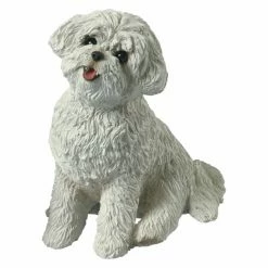 Deals 🎁 Animal Statues Sandicast Mid Size Bichon Frise Sculpture 💯