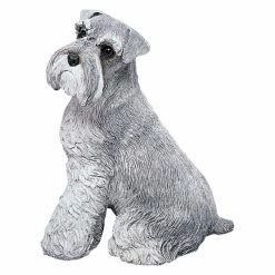 Flash Sale 🥰 Animal Statues Sandicast Original Size Gray Schnauzer Sculpture 😍