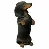 Promo 🧨 Animal Statues Sandicast Original Size Black Dachshund Sculpture 😀