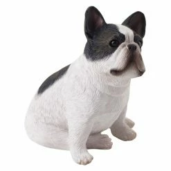 Cheap 🔔 Animal Statues Sandicast Small Size Brindle French Bulldog Sculpture 💯