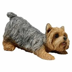 Discount ❤️ Animal Statues Sandicast Small Size Yorkshire Terrier Sculpture - Laying 😉