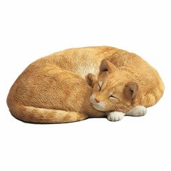 Buy 🔔 Animal Statues Sandicast Life Size Orange Cat Sculpture 👍