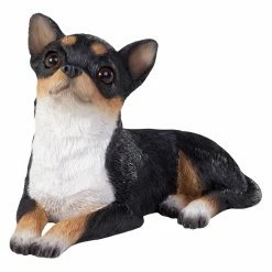 Cheap ✨ Animal Statues Sandicast Small Size Tri Chihuahua Sculpture ⌛