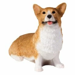 Best Sale 🌟 Animal Statues Sandicast Small Size Red Pembroke Welsh Corgi Sculpture ⭐