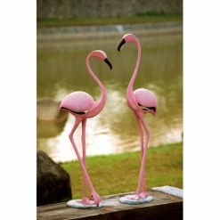 Wholesale 🛒 San Pacific International Animal Statues Pink Flamingo Pair 🎁