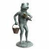Hot Sale ❤️ Animal Statues San Pacific International Green Thumb Frog Garden Statue ❤️ -Garden Statues Shop masterSAPI1040