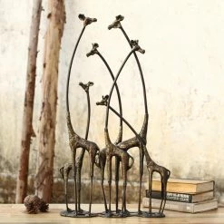 Budget 🌟 Animal Statues San Pacific International Towering Giraffe Herd Sculpture 🎁