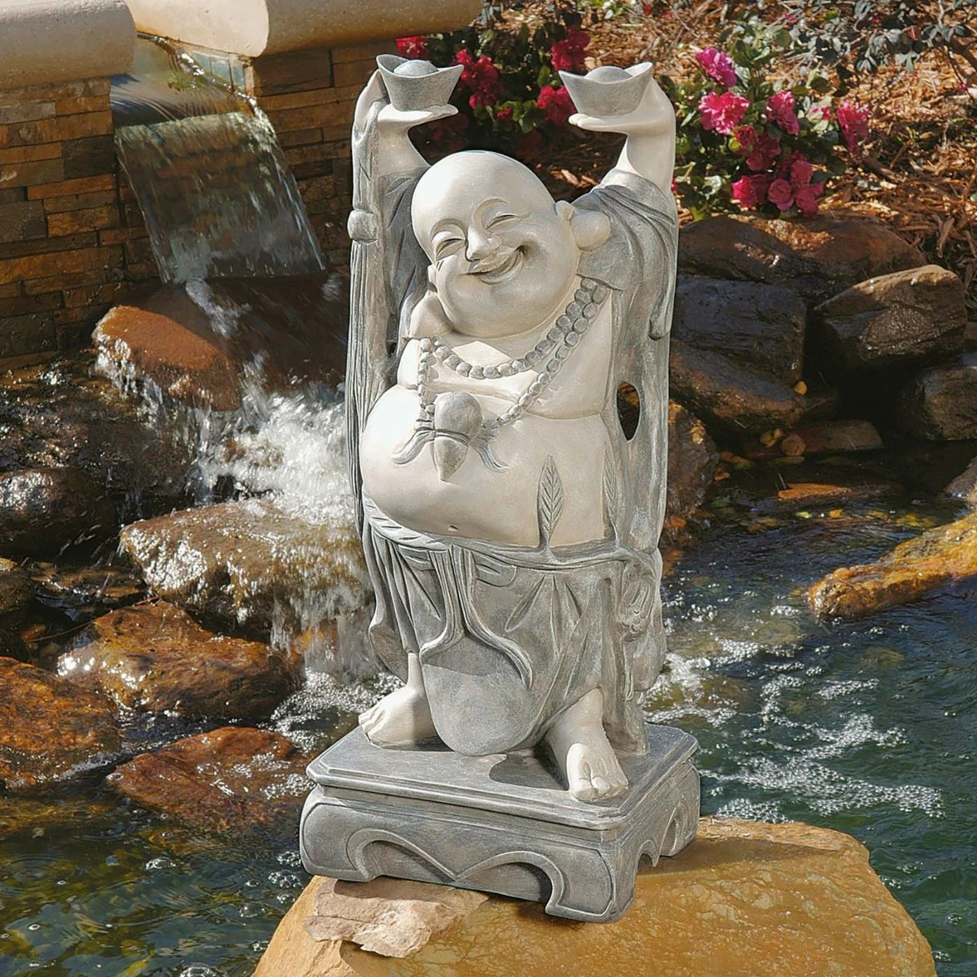 Promo ๐ Oriental Statues Design Toscano Jolly Hotei Buddha Garden Statue โจ 3 Promo ๐ Oriental Statues Design Toscano Jolly Hotei Buddha Garden Statue โจ