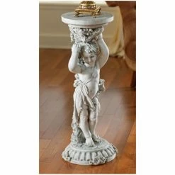 Best Sale 🛒 Pedestals & Columns Design Toscano Sous La Vigne Sculptural Pedestal 😀