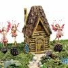 New ✨ Fairy Statues Design Toscano Woodland Fairy Garden House Statue 😍 -Garden Statues Shop masterTOSC1420
