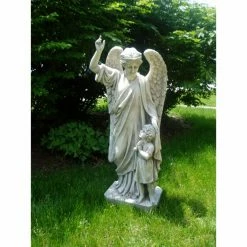 Outlet 🌟 Design Toscano Angel & Cherub Statues Guardian Angel Child's Prayer Garden Statue 💯