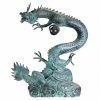 Hot Sale ✨ Dragon Statues Design Toscano Asian Dragon With Oriental Power Orb Bronze Garden Statue 💯 -Garden Statues Shop masterTOSC1990