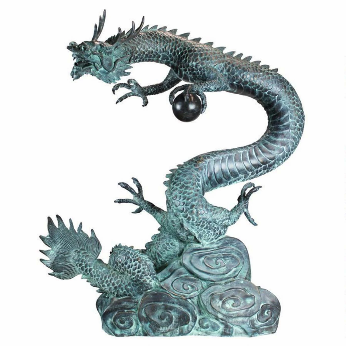 Hot Sale ✨ Dragon Statues Design Toscano Asian Dragon With Oriental Power Orb Bronze Garden Statue 💯 3 Hot Sale ✨ Dragon Statues Design Toscano Asian Dragon With Oriental Power Orb Bronze Garden Statue 💯