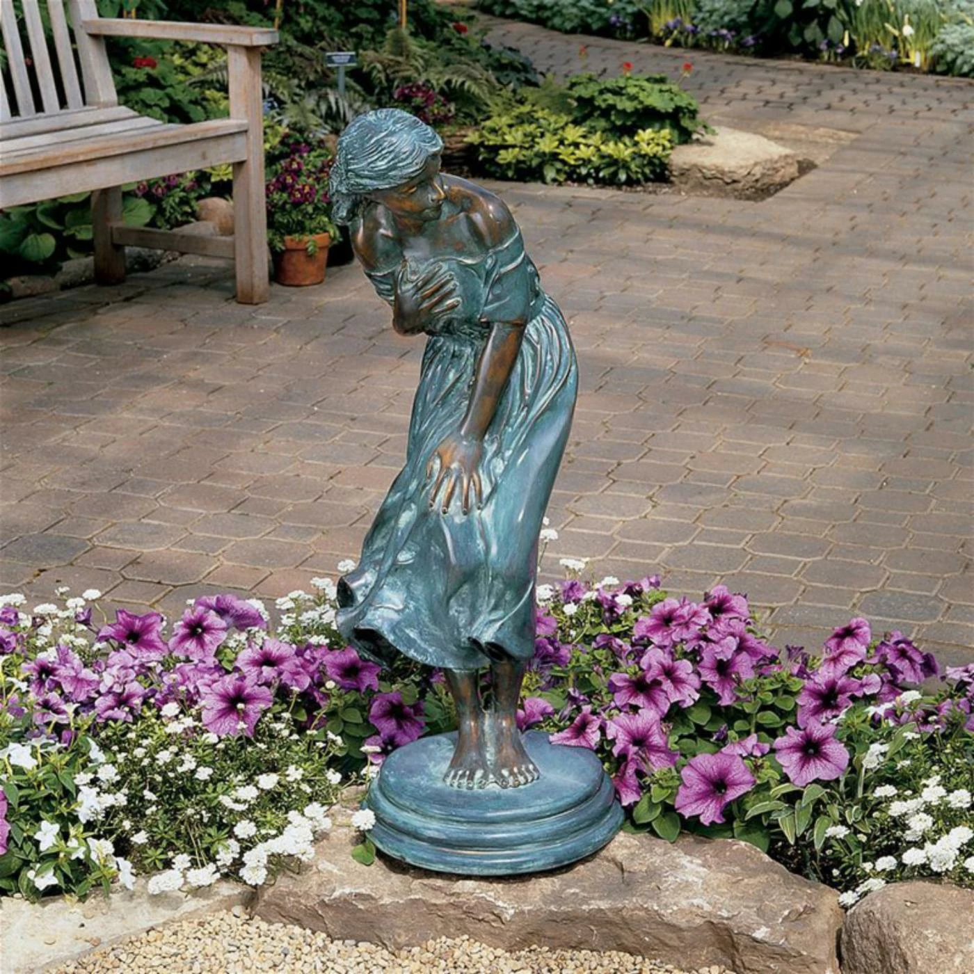 Best Pirce 🌟 Other Garden Statues Design Toscano The Windblown Maiden Cast Bronze Garden Statue 🥰 3 Best Pirce 🌟 Other Garden Statues Design Toscano The Windblown Maiden Cast Bronze Garden Statue 🥰