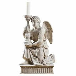Outlet 🔔 Design Toscano Angel & Cherub Statues Michelangelo's Kneeling Angel With Candlestick Statue ⌛
