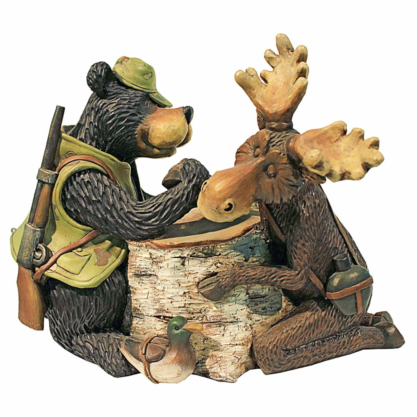 Brand new ⌛ Animal Statues Design Toscano Moose And Bear Arm Wrestling Garden Statue 💯 3 Brand new ⌛ Animal Statues Design Toscano Moose And Bear Arm Wrestling Garden Statue 💯