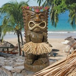 Hot Sale ✔️ Other Garden Statues Design Toscano Pau Hana Hawaiian Tiki Totem Statue ❤️