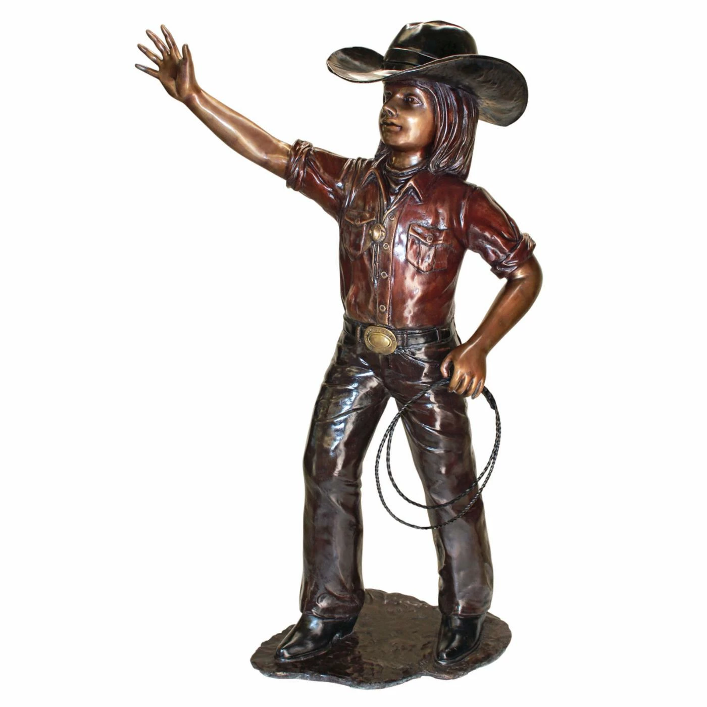 Top 10 ✨ Children Statues Design Toscano Rodeo Dreams Cowgirl Garden Statue ✔️ 3 Top 10 ✨ Children Statues Design Toscano Rodeo Dreams Cowgirl Garden Statue ✔️