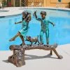Discount ❤️ Children Statues Design Toscano The Adventure Garden Statue 🎉