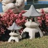 Budget 🎁 Oriental Statues Design Toscano Pagoda Lantern Sculpture Set 🥰 -Garden Statues Shop masterTOSC2580