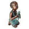 New ⭐ Children Statues Design Toscano New Friend Boy With Frog Cast Bronze Garden Statue 😉 -Garden Statues Shop masterTOSC4360