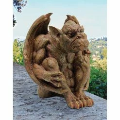 New 🎁 Gargoyles & Griffins Design Toscano Balthazars ⌚ Watch Gargoyle Sculpture 🔔