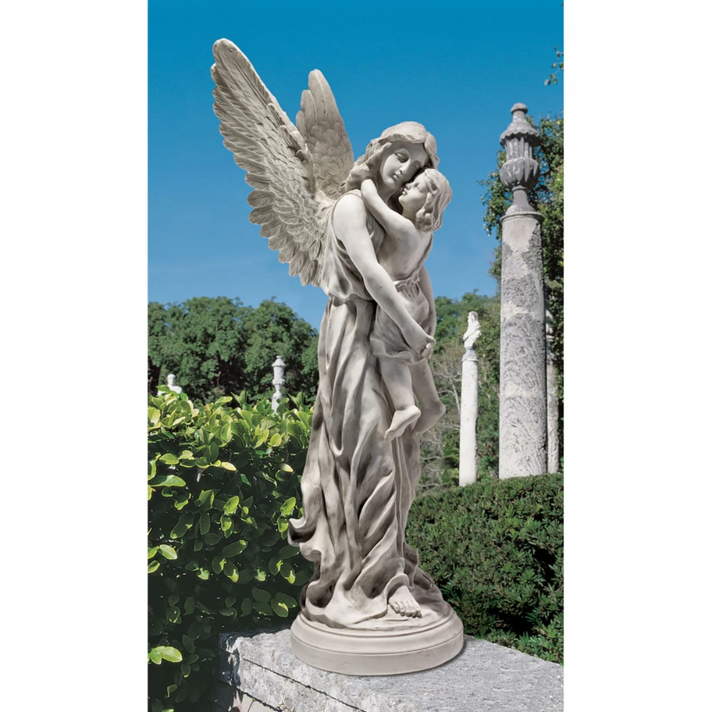 Hot Sale ❤️ Angel & Cherub Statues Design Toscano Heavens Guardian Angel Garden Statue ✔️ 3 Hot Sale ❤️ Angel & Cherub Statues Design Toscano Heavens Guardian Angel Garden Statue ✔️