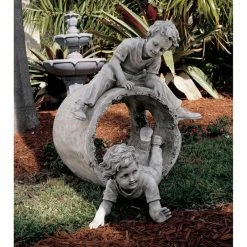 Best Sale 💯 Children Statues Design Toscano Hide And Seek Garden Sculpture 🌟