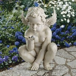 Budget 🥰 Angel & Cherub Statues Design Toscano Lifes Mysteries Cherub Statue ⌛