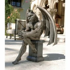 Buy ✨ Gargoyles & Griffins Design Toscano Socrates The Gargoyle Thinker Sculpture 😍