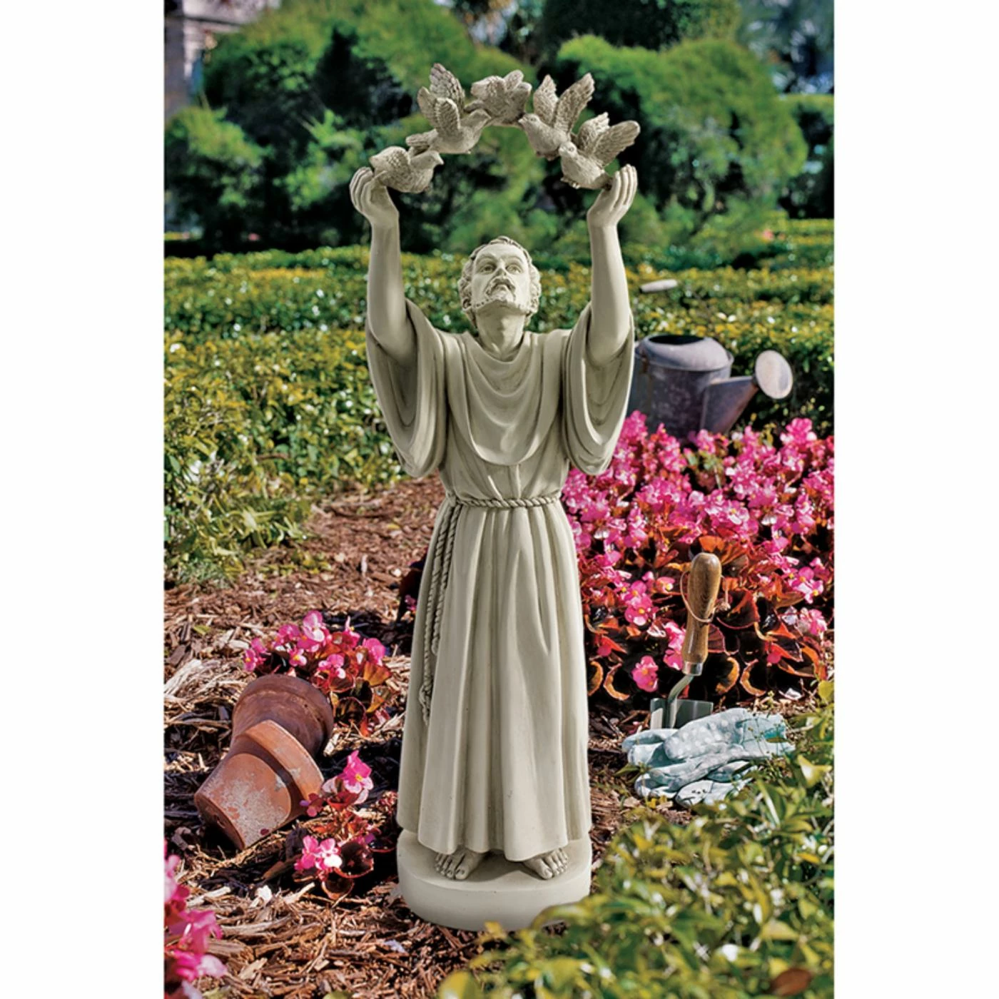Flash Sale 🤩 Religious Statues Design Toscano St. Franciss Doves Of Peace Garden Statue 🥰 3 Flash Sale 🤩 Religious Statues Design Toscano St. Franciss Doves Of Peace Garden Statue 🥰