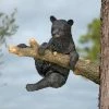 New ⌛ Animal Statues Design Toscano Up A Tree Hanging Black Bear Cub Sculpture - Climbing Bear Cub 🛒 -Garden Statues Shop masterTOSC837