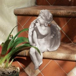 New 🛒 Angel & Cherub Statues Design Toscano Angel Of Contemplation Sculpture 🛒