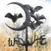 Top 10 🔥 Animal Statues Design Toscano Crescent Moon Vampire Bats Metal Weathervane - Roof Mount ❤️ -Garden Statues Shop masterTOSC884