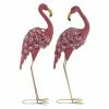 Outlet 🧨 Animal Statues DecMode Pink Flamingo Sculptures - Set Of 2 🥰 -Garden Statues Shop masterUMA12080