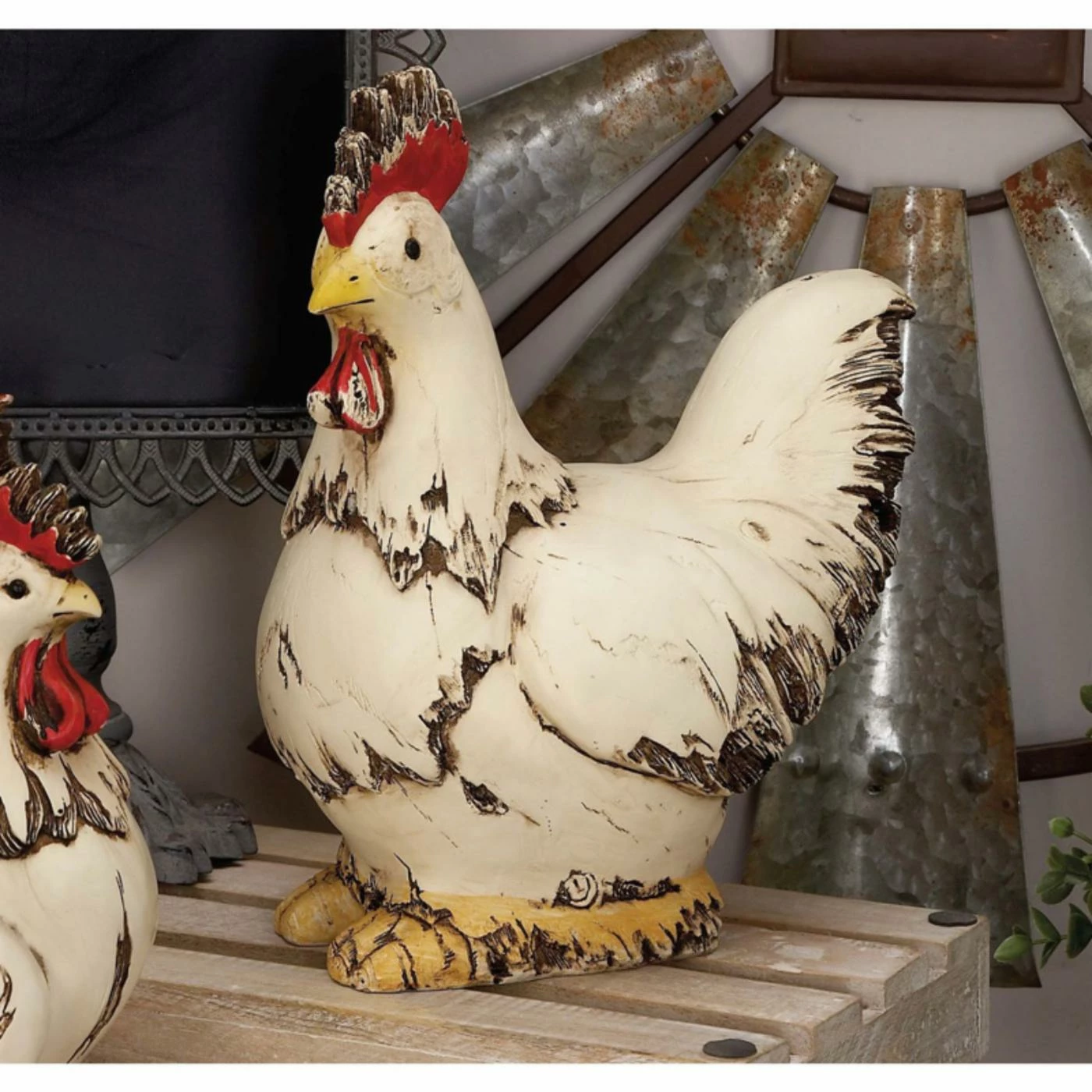 Best Sale ๐ Animal Statues DecMode Sitting Rooster Garden Sculpture - White ๐ 3 Best Sale ๐ Animal Statues DecMode Sitting Rooster Garden Sculpture - White ๐