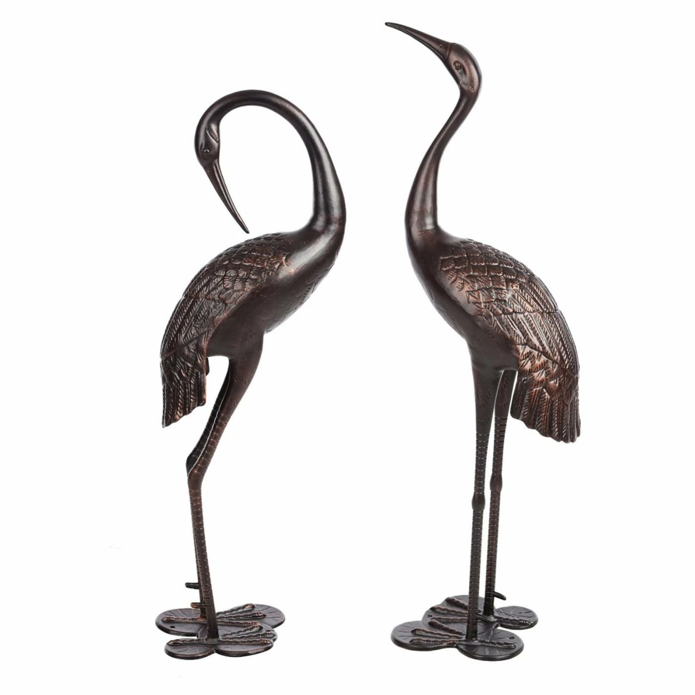 Cheap π Animal Statues HGC Antique Bronze Garden Crane Statue - Set Of 2 π 3 Cheap π Animal Statues HGC Antique Bronze Garden Crane Statue - Set Of 2 π