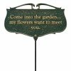 Top 10 🔔 Other Garden Statues Whitehall Come Into The Garden My Flowers Want To Meet You - Garden Sign 🔥 -Garden Statues Shop masterWH1184
